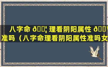 八字命 🐦 理看阴阳属性 🌼 准吗（八字命理看阴阳属性准吗女）